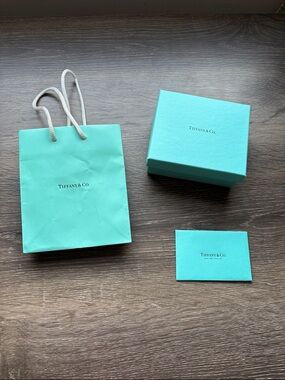Tiffany & Co. Signature Blue Box, Bag and Card Set